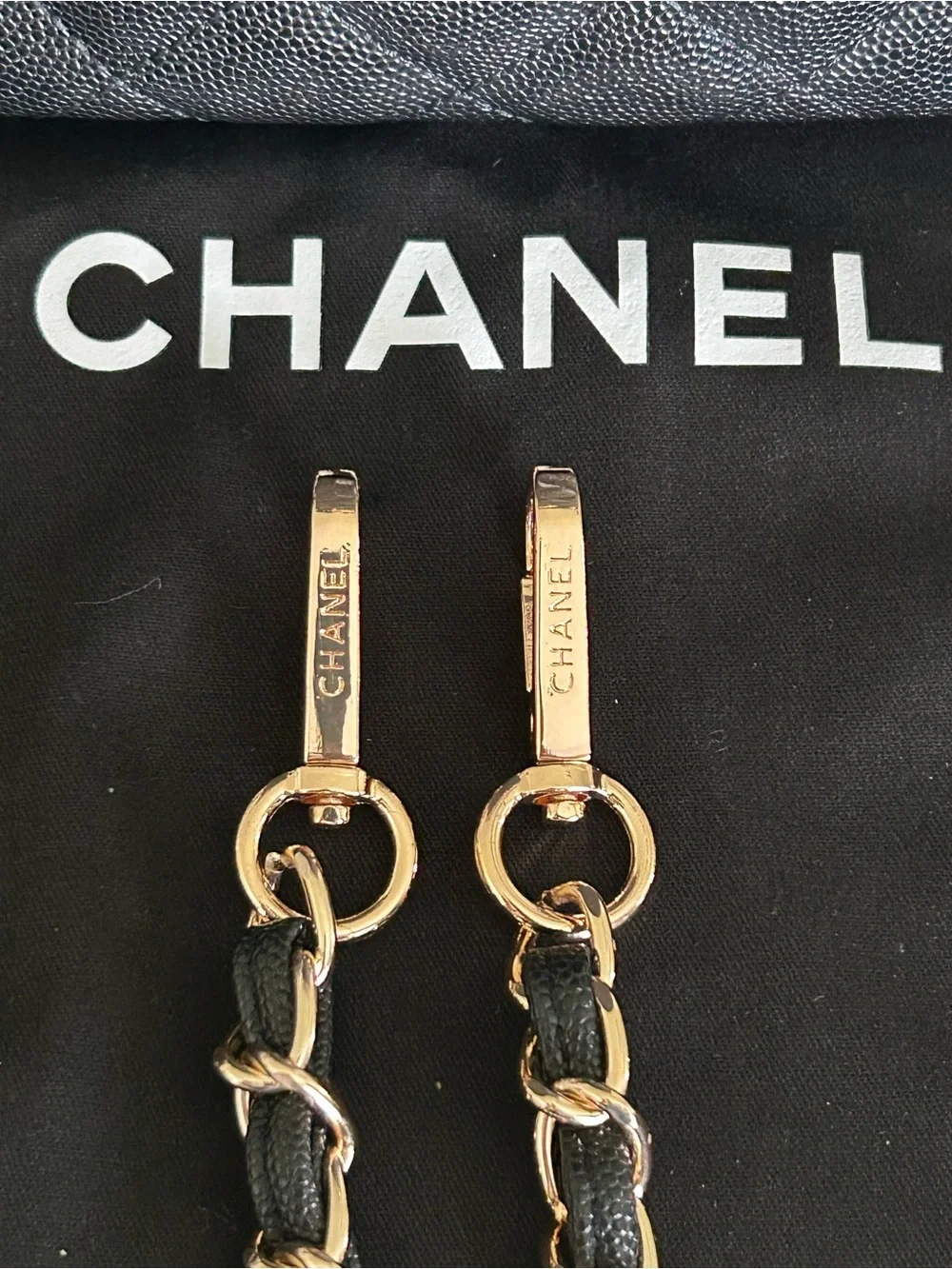 CHANEL Black Quilted Drawstring Bucket Bag with Gold Hardware VIP GWP - Picture 5 of 14